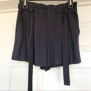 NWT Necessary Objects Navy Rayon Shorts Sz M